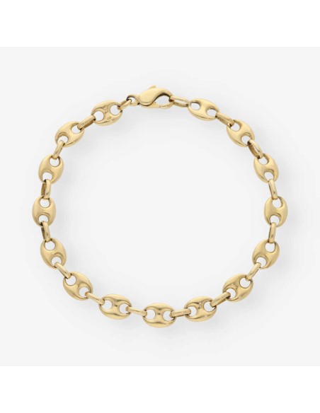 Pulsera de calabrotes en oro 18kt