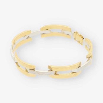 Pulsera semirrÃ­gida en oro 18kt