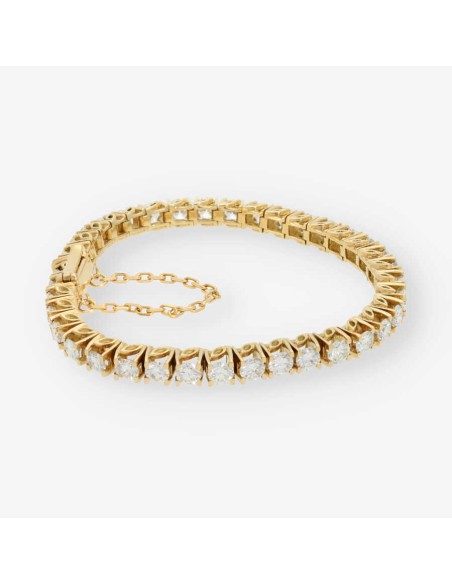 Pulsera riviere oro 18kt y brillantes