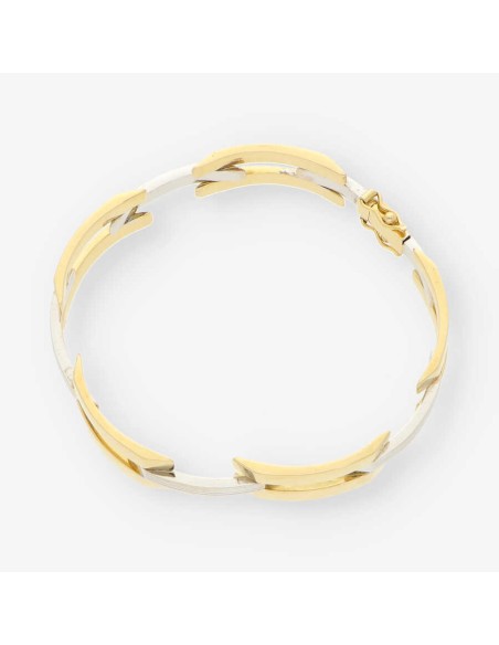 Pulsera semirrÃ­gida en oro 18kt