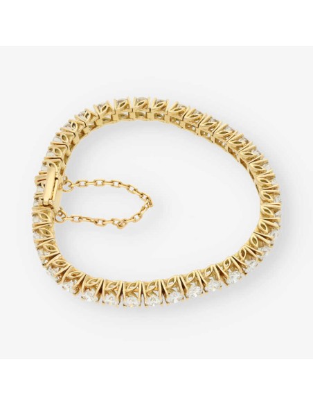 Pulsera riviere oro 18kt y brillantes