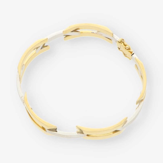 Pulsera semirrÃ­gida en oro 18kt