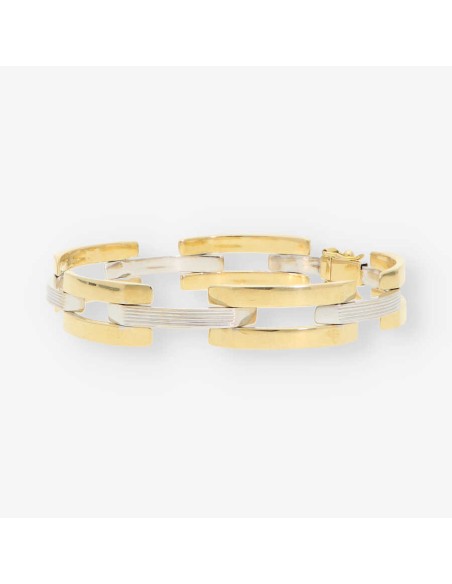 Pulsera semirrÃ­gida en oro 18kt