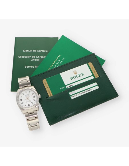 Rolex Oyster Perpetual 114200 Air-king caja y documentos