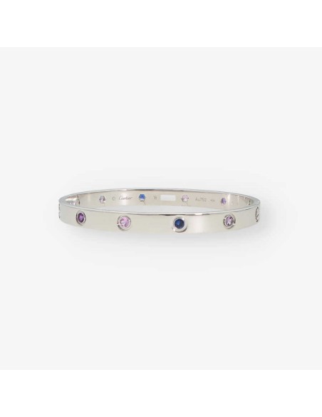 Pulsera cartier Love en oro blanco 18kt