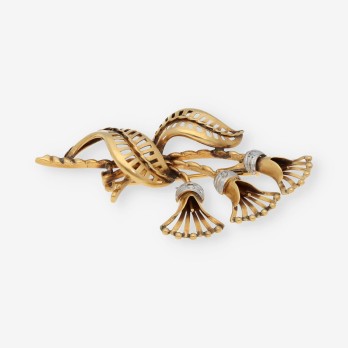 Broche de oro con diamantes 2