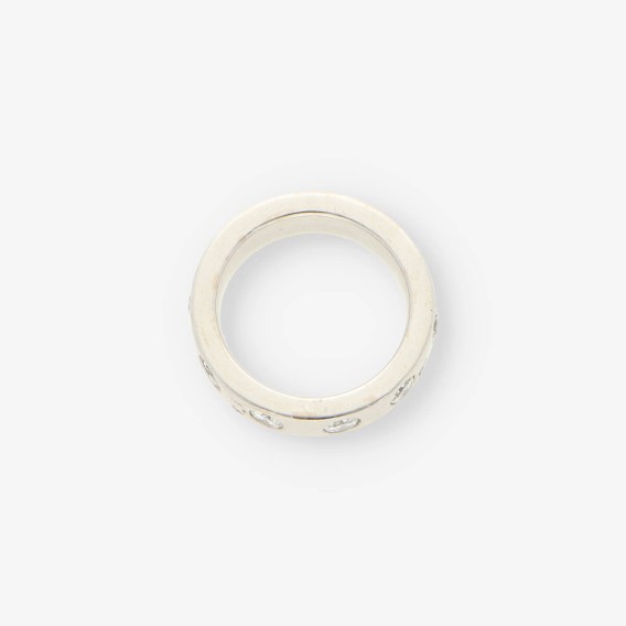 Anillo oro blanco y bri aprox. 1,5 Qt.