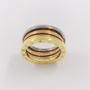 Anillo Bulgari B-Zero1 Nuevo en oro rosa, blanco y amarillo 2
