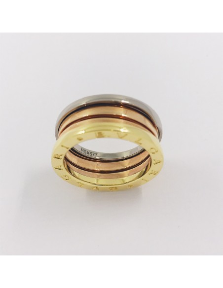 Anillo Bulgari B-Zero1 Nuevo en oro rosa, blanco y amarillo