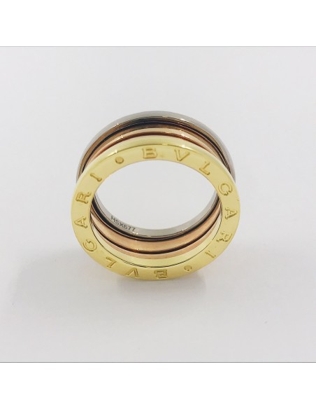 Anillo Bulgari B-Zero1 Nuevo en oro rosa, blanco y amarillo