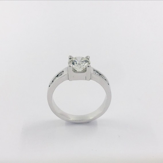 Anillo oro blanco 18kt y Brillantes