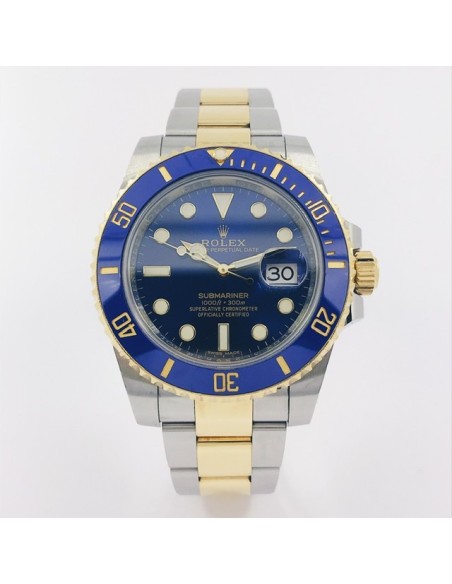 Rolex Submariner mixto 	116613LB con caja y documento