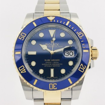 Rolex Submariner mixto 	116613LB con caja y documento 2