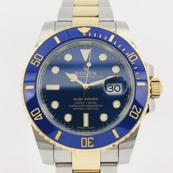 Rolex Submariner mixto 	116613LB con caja y documento