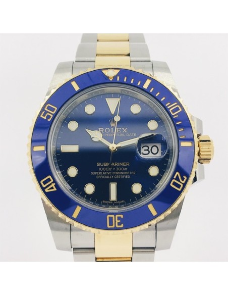 Rolex Submariner mixto 	116613LB con caja y documento