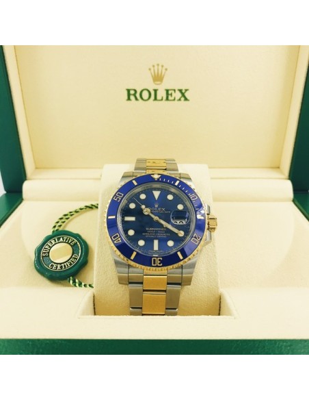 Rolex Submariner mixto 	116613LB con caja y documento