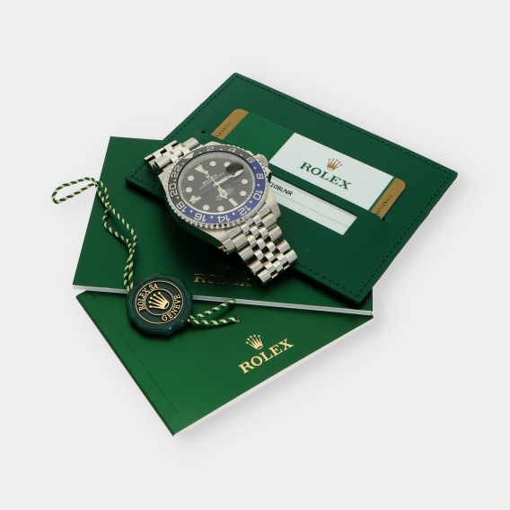 Rolex GMT Master II Batman 126710BLNR box & papers