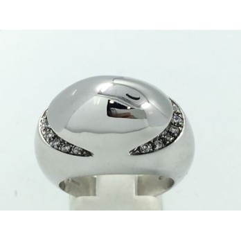 Anillo Bulgari en oro blanco y brillantes