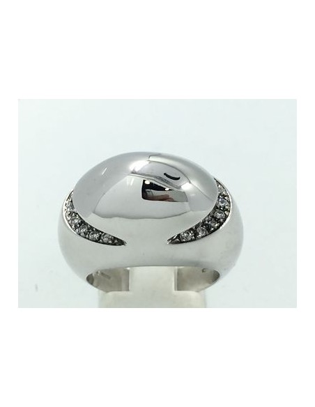 Anillo Bulgari en oro blanco y brillantes
