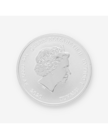 Moneda de plata Krusty el payaso