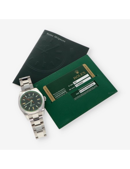 Rolex Milgauss 116400GV caja y documento 2012