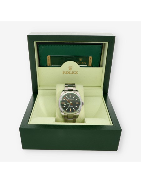 Rolex Milgauss 116400GV caja y documento 2012