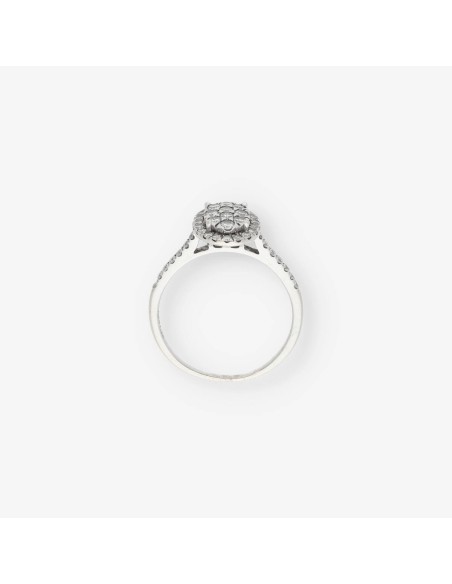 Anillo Suarez en oro blanco 18kt con brillantes