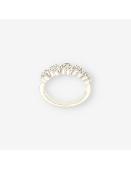 Anillo oro blanco y bri TOUS