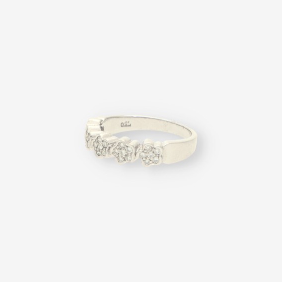 Anillo oro blanco y bri TOUS
