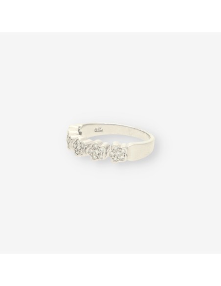 Anillo oro blanco y bri TOUS