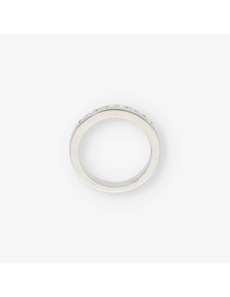 Anillo en oro blanco 18kt con brillantes