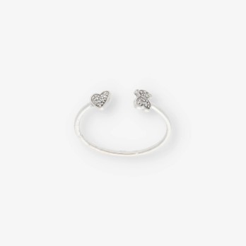Anillo Tous en oro blanco 18kt con brillantes 2