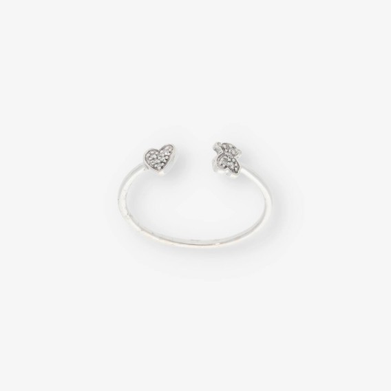 Anillo Tous en oro blanco 18kt con brillantes