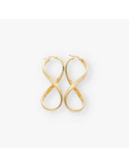 Pendientes largos en oro 18kt