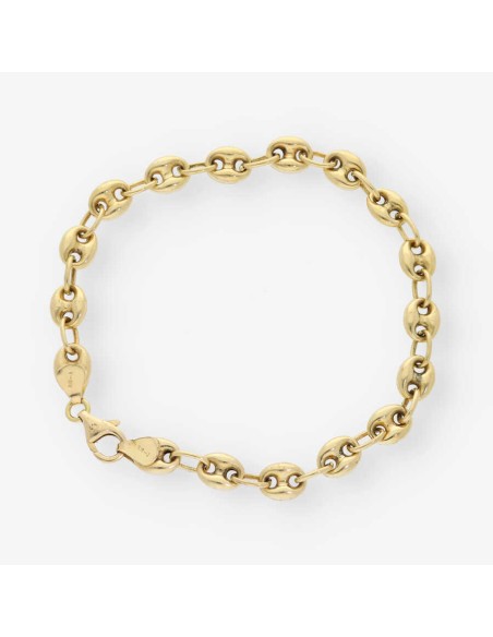 Pulsera de calabrotes en oro 18kt