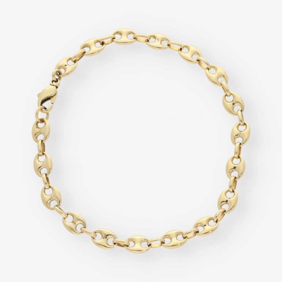 Pulsera de calabrotes en oro 18kt