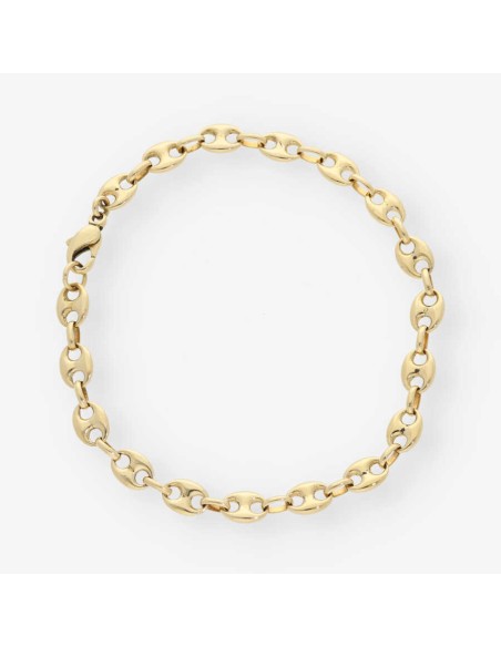 Pulsera de calabrotes en oro 18kt