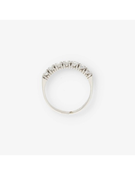 Anillo en oro blanco 18kt con brillantes