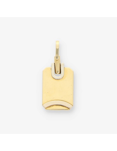 Colgante placa en oro 18kt