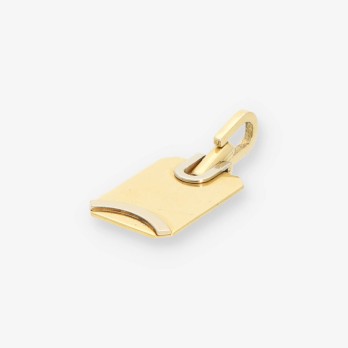 Colgante placa en oro 18kt 2