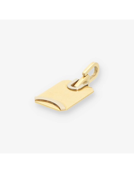 Colgante placa en oro 18kt
