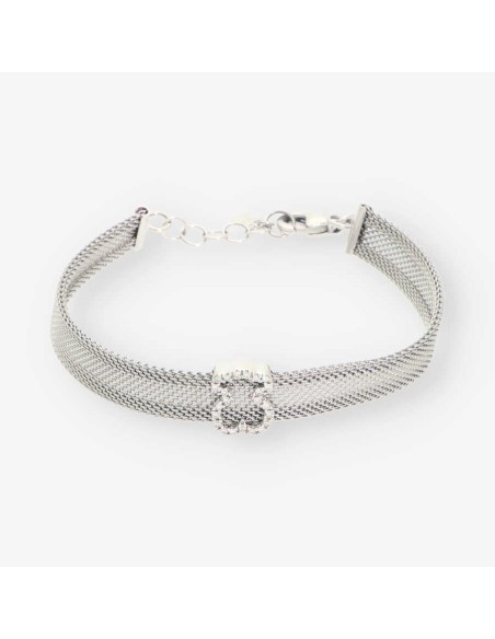 Pulsera esclava Tous en acero y oro 18kt con brillantes