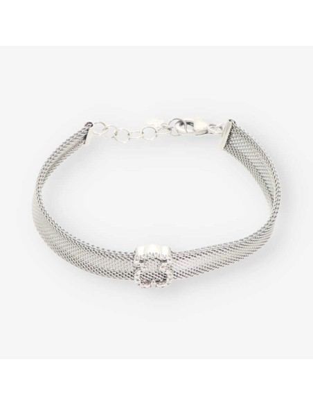 Pulsera esclava Tous en acero y oro 18kt con brillantes