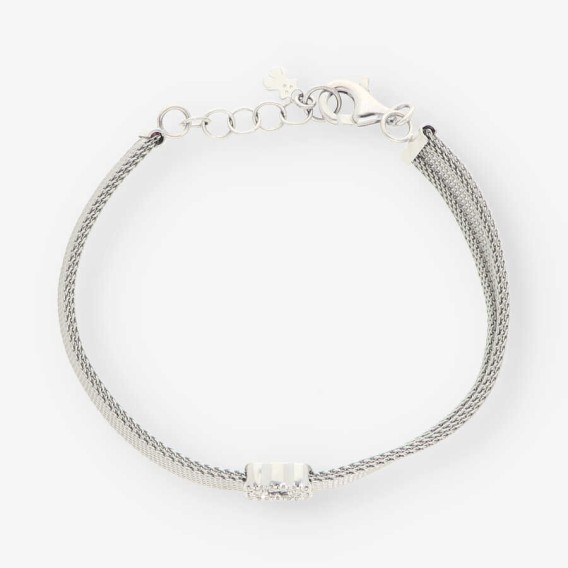 Pulsera esclava Tous en acero y oro 18kt con brillantes