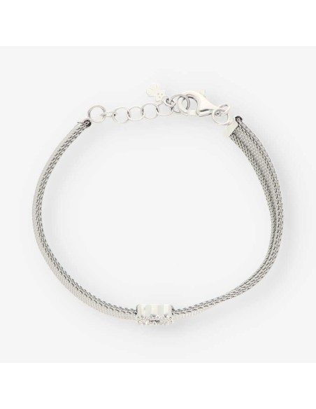 Pulsera esclava Tous en acero y oro 18kt con brillantes