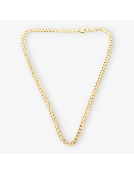 Cadena barbada 60cm en oro 18kt