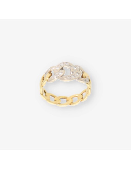 Anillo en oro 18kt con diamantes
