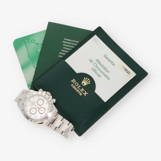 Rolex Daytona acero 116520 caja y documentos