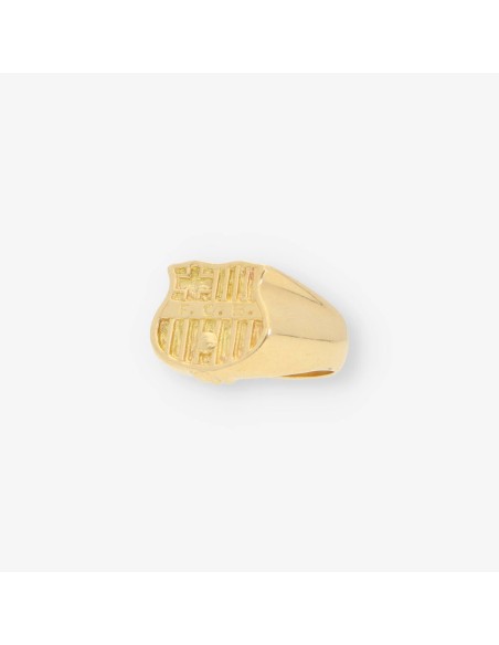 Anillo sello con el escudo del Barcelona en oro 18kt