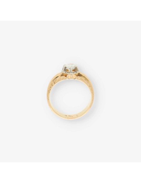Anillo solitario oro 18kt con brillante